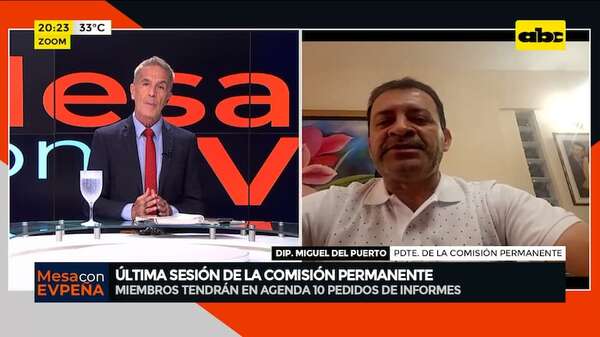 Última sesión de la Comisión Permanente: “lo de mañana es algo protocolar”, dice su titular - Mesa de Periodistas - ABC Color