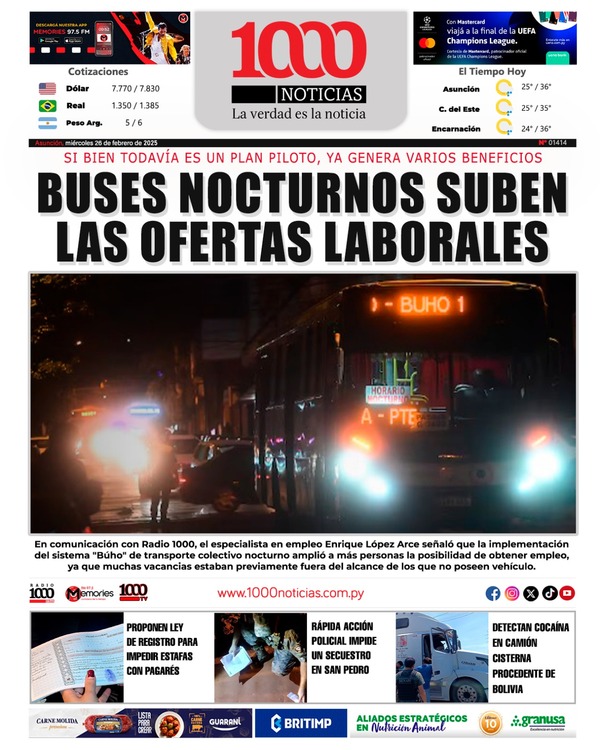 26 Febrero 2025 - 1000 Noticias