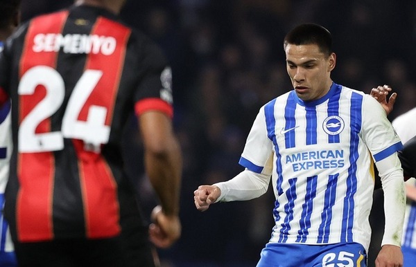 Diego Gómez, la figura en la victoria del Brighton