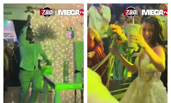 (Video) Novia fue sorprendida con “flores amarillas” y mirá su reacción