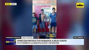 Video: Detienen a tres personas que ofrecían productos robados  - ABC Noticias - ABC Color