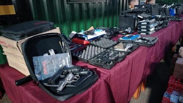 Dimabel decomisa 186 armas y 127.000 municiones tras controles en Caazapá y CDE