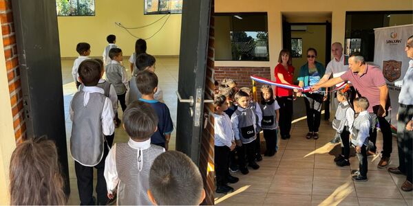 MUNICIPALIDAD DE SAN JUAN DEL PARANÁ INAUGURÓ AULA DE PRIMERA INFANCIA EN ESCUELA