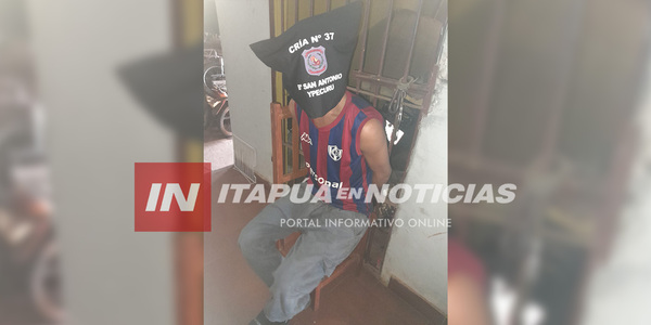 POLICÍA CAPTURA A SOSPECHOSO QUE INGRESÓ A UNA VIVIENDA