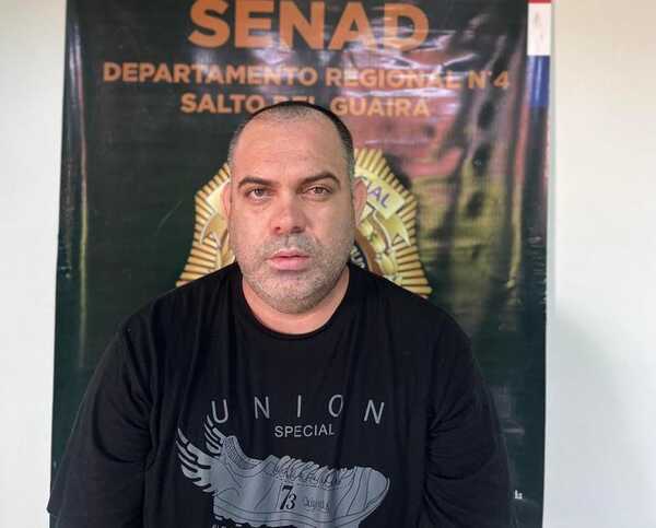 Capturan a peligroso criminal brasileño en Saltos del Guairá - Unicanal