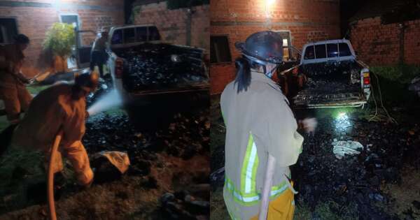 Diario HOY | Camión que transportaba carbón se incendia en plena madrugada