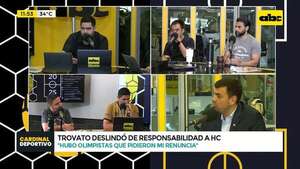 “El presidente Cartes no tuvo nada que ver”: Trovato dice que sanción fue impulsada por olimpistas  - ABC Noticias - ABC Color
