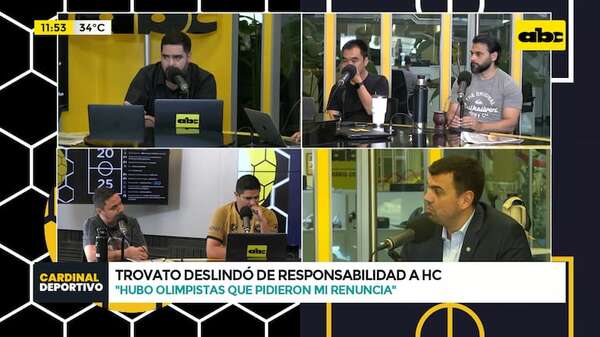 “El presidente Cartes no tuvo nada que ver”: Trovato dice que sanción fue impulsada por olimpistas - ABC Noticias - ABC Color