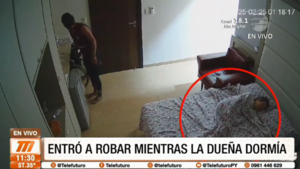 ¡De terror! Entró a robar mientras la dueña dormía