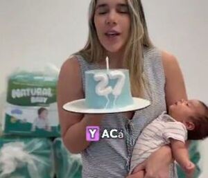 (VIDEO)Celebró su primer cumple como mamá ayudando a los trillizos de Clínicas