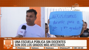Una escuela pública sin docentes en Ñemby