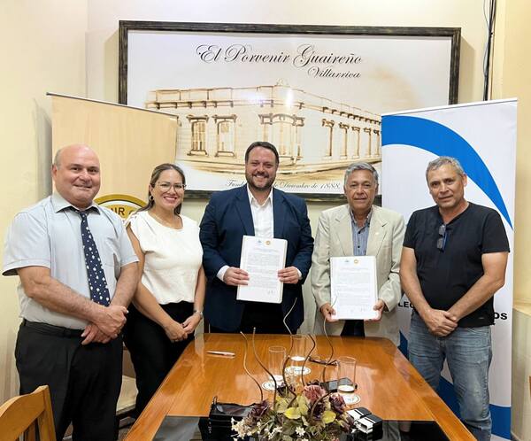 El “Colegio de Abogados de Villarrica” y el Club “El Porvenir Guaireño” celebraron un Convenio de apoyo Interinstitucio