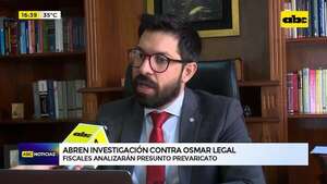 Video: Fiscalía abre investigación contra juez Legal por presunto prevaricato tras denuncia de Arévalo - ABC Noticias - ABC Color