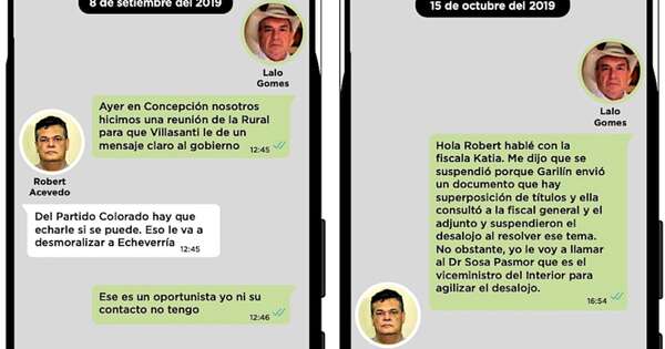 La Nación / Chats revelan que Lalo Gomes operaba con aliado del efrainismo