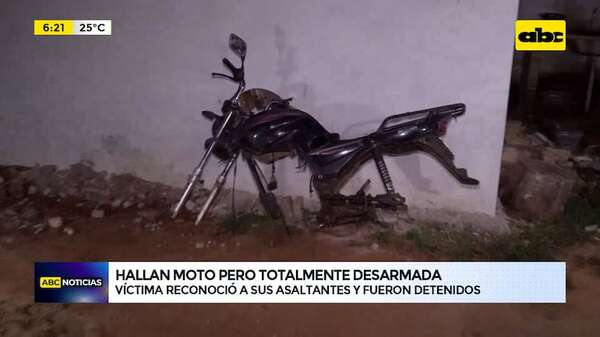 Recuperan moto “carneada” en Areguá: presuntos autores fueron detenidos por agentes de Lince - ABC Noticias - ABC Color