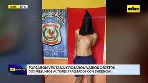 Dos detenidos por robo domiciliario en Luque: forzaron ventana en ausencia de los dueños - ABC Noticias - ABC Color