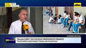 “Sillas Cero”: estudiantes de colegio capitalino deben almorzar en el piso por falta de muebles - ABC Noticias - ABC Color