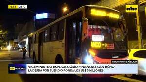 ¿Cómo se financia el servicio de transporte nocturno Búho?: deuda ronda los US$ 3 millones  - ABC Noticias - ABC Color