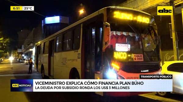 ¿Cómo se financia el servicio de transporte nocturno Búho?: deuda ronda los US$ 3 millones - ABC Noticias - ABC Color