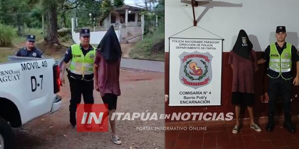 APREHENDEN A SUJETO EN PROSECUCIÓN A UN HURTO DE MOTOCICLETA EN ENCARNACIÓN