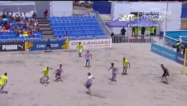 Paraguay derrota a Brasil en torneo de fútbol playa en Chile - SNT