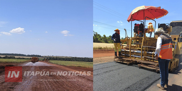 AVANZA LA PAVIMENTACIÓN ASFÁLTICA DEL TRAMO CRUCE KIMEX – KRESSBURGO EN EL LOTE 1
