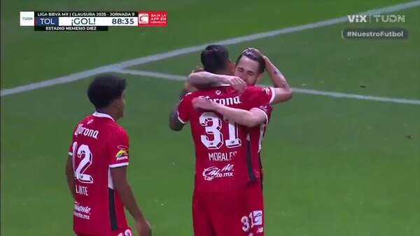 Vídeo: El tanto de Robert Morales en la goleada del Toluca - Fútbol Internacional - ABC Color