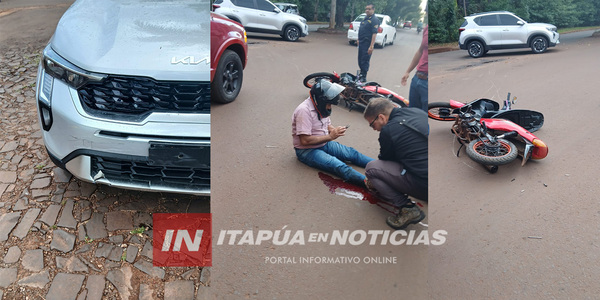 GUARDIA DE SEGURIDAD HERIDO TRAS ACCIDENTE DE TRÁNSITO EN ENCARNACIÓN