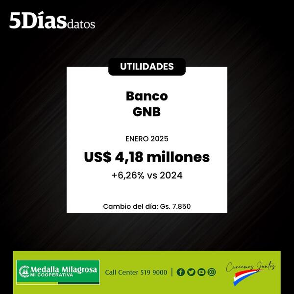 6% aumentaron las utilidades del Banco GNB en enero | Bancos | 5Días