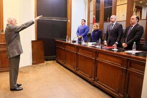 El doctor César Garay, primer ministro de la Corte Suprema electo como presidente del JEM