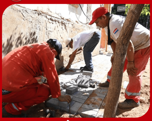 Renovación de Veredas en el Centro Histórico de Asunción