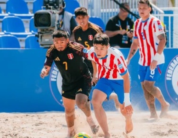 Los Pynandi derrotaron 4-3 a Perú por la última fecha de la fase de grupos de la Copa América Fútbol Playa 2025 - ADN Digital