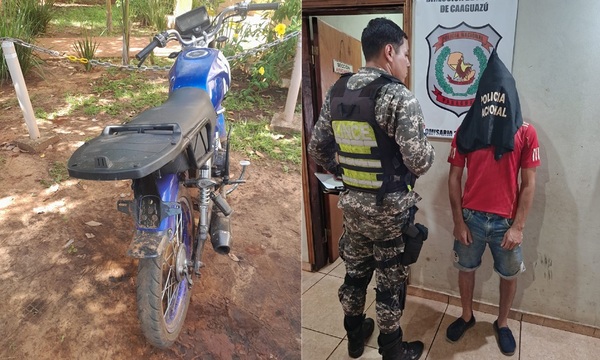 Cae joven por modificar roncador de su moto, en Coronel Oviedo - OviedoPress