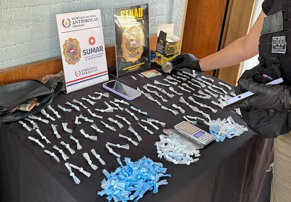 SENAD desarticula tres «supermercados» de drogas en Asunción y Limpio
