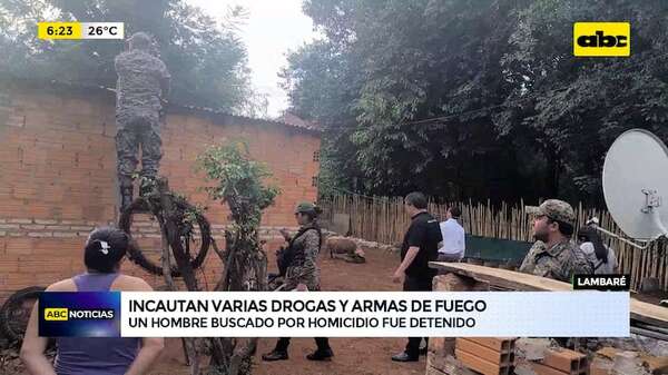 Video: Allanamientos en varias localidades deja varios detenidos e incautación de armas y drogas - ABC Noticias - ABC Color