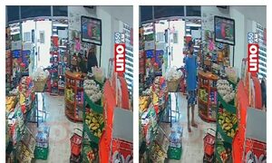 (Video) Cliente quedó halado durante violento asalto en San Antonio