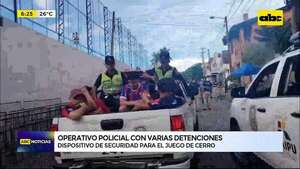 Varios aprehendidos tras operativo policial en partido Cerro Porteño vs. Monagas - ABC Noticias - ABC Color
