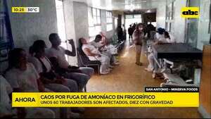 Fuga de amoniaco en frigorífico de San Antonio: decenas de trabajadores intoxicados  - ABC Noticias - ABC Color