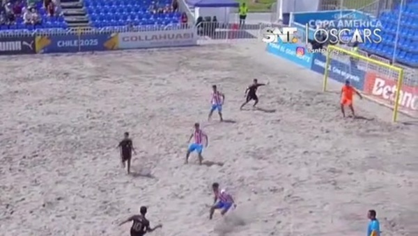 Los Pynandí a semifinales tras vencer a Perú en la Copa América de Fútbol Playa - SNT