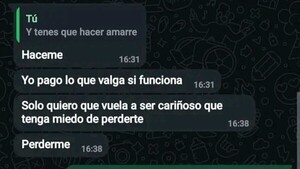 Payesero escrachó a su clienta por pedir amarre gratis