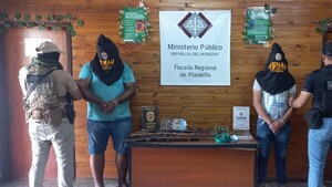 Senad detiene a presuntos distribuidores de drogas en Loma Plata