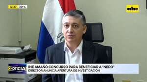 Video: director de INE anuncia investigación por presunto amaño a favor de hijo de Yamy Nal - ABC Noticias - ABC Color