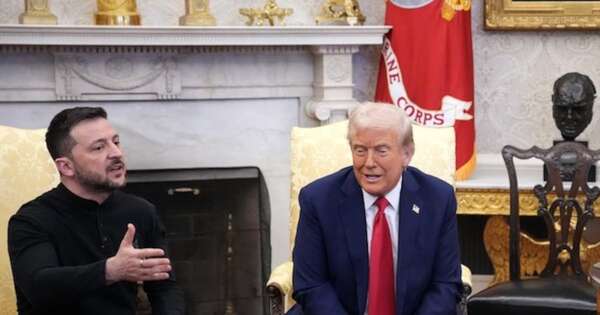 La Nación / Encuentro en el despacho oval: guerra verbal entre Trump y Zelenski en la Casa Blanca