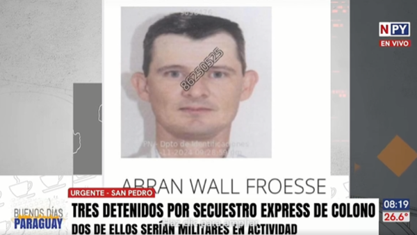 Dos militares detenidos por secuestro express de un menonita