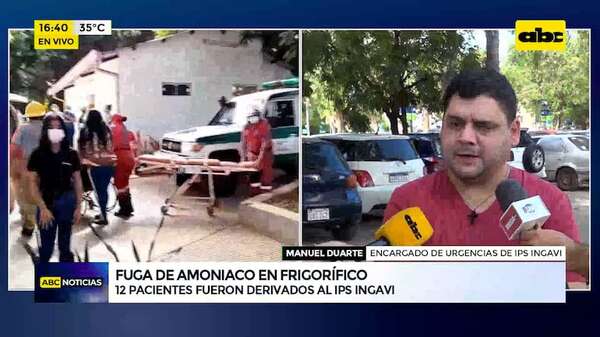 Fuga de amoniaco en frigorífico: todos los afectados se encuentran estables, informan desde Ingavi - ABC Noticias - ABC Color
