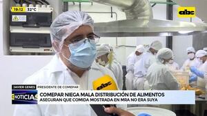 “No es nuestro servicio el que se mostró”: Comepar niega mala distribución de alimentos - ABC Noticias - ABC Color