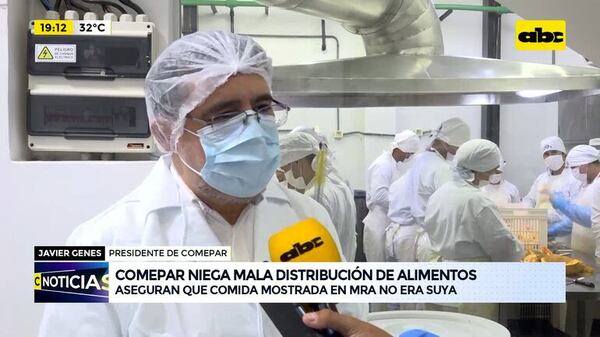“No es nuestro servicio el que se mostró”: Comepar niega mala distribución de alimentos - ABC Noticias - ABC Color