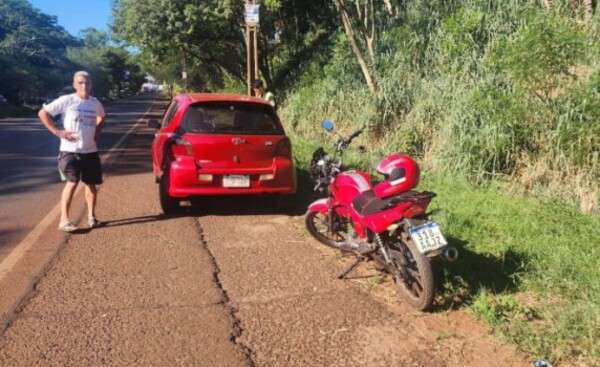 Motociclista sufre lesiones en accidente sobre el puente Cavalcanti