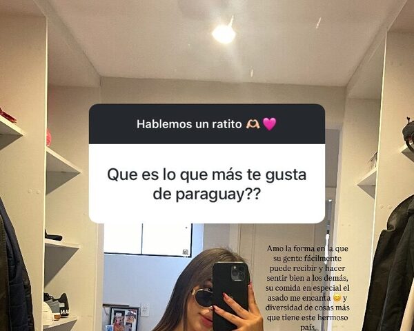 La novia colombiana de Enciso contó qué es lo que más le gusta de Paraguay