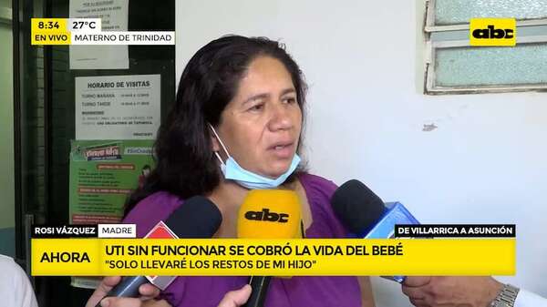 El segundo hijo que pierde por precariedad de la salud pública - ABC Noticias - ABC Color